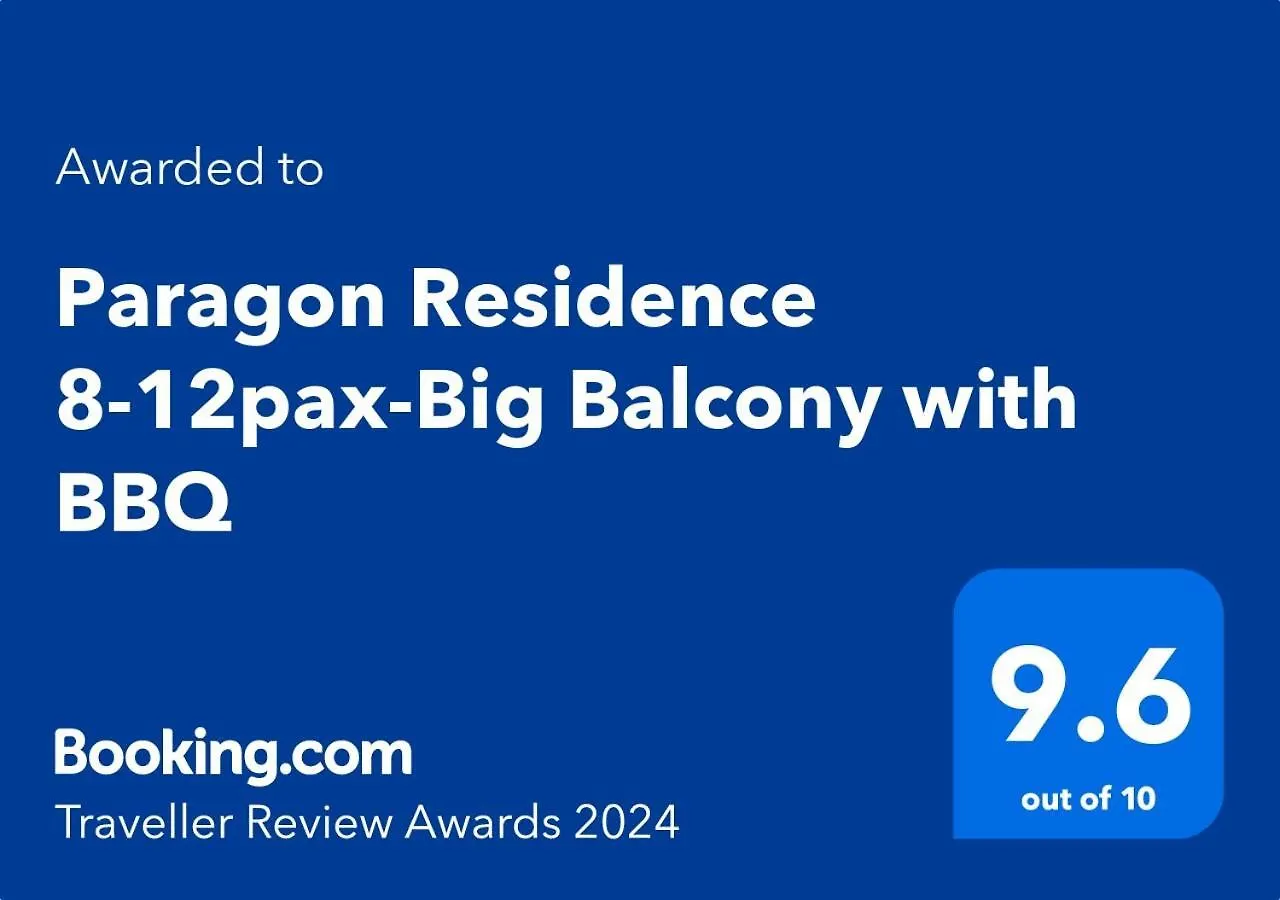 Paragon Residence 8-12Pax-Big Balcony With Bbq Johor Bahru